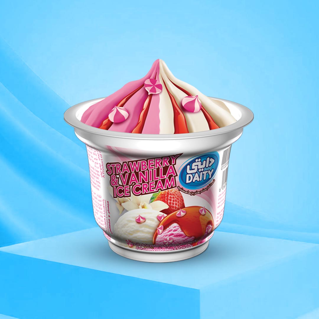 Cup Vanilla with Strawberry 100gm